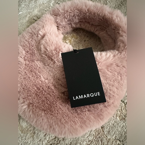 LAMARQUE Faux Fur Hobo Bag - New! - Picture 4 of 9